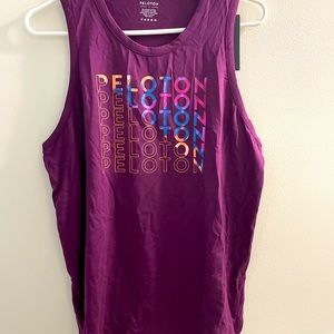 NWT Peloton Maroon Pima Workout Tank - Size L